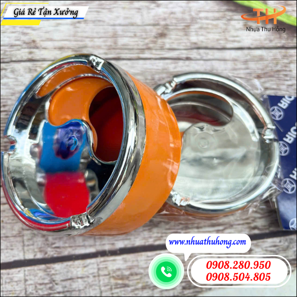 Gạt tàn nắp xoay thông minh hạn chế khói bụi giá sỉ tại HCM 2 Gạt tàn xoay nắp chống mùi bán chạy.