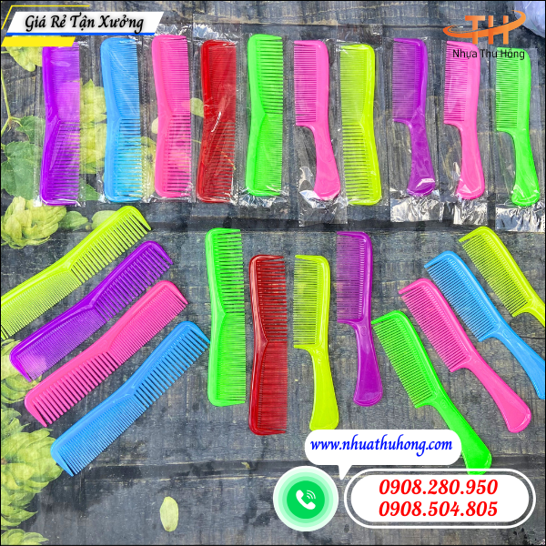 Lược chải tóc nhựa giá rẻ nhỏ gọn, bền đẹp, dễ bán 5 Bỏ Sỉ Lược Chải Tóc Nhựa Nhiều Kiểu Dáng Giá Tốt.