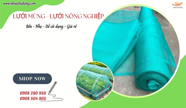 Tổng kho lưới mùng xanh chắn muỗi, chắn sâu bệnh giá rẻ 1 luoi mung trong cay 1