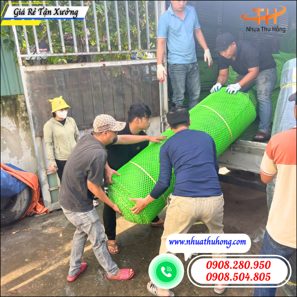Lưới nhựa xanh giá sỉ xuất kho liên tục tại Thu Hồng 5 lưới nhựa xanh giao hàng toàn quốc.