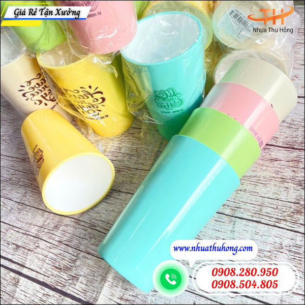 Ly nhựa uống nước giá rẻ bền đẹp, nhiều mẫu, giá tốt tận kho 4 ly nhựa an toàn thực phẩm