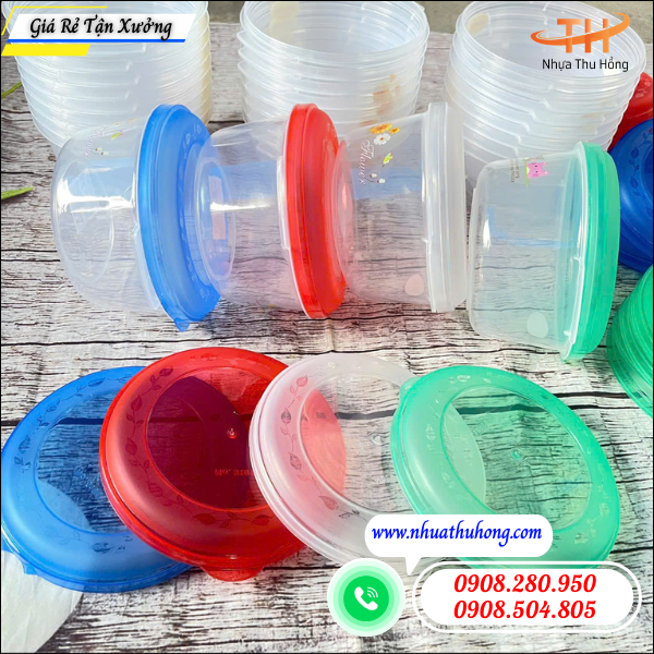 Chuyên cung cấp thố nhựa tròn giá rẻ – Sỉ lẻ toàn quốc 2 hộp nhựa tròn đựng thực phẩm