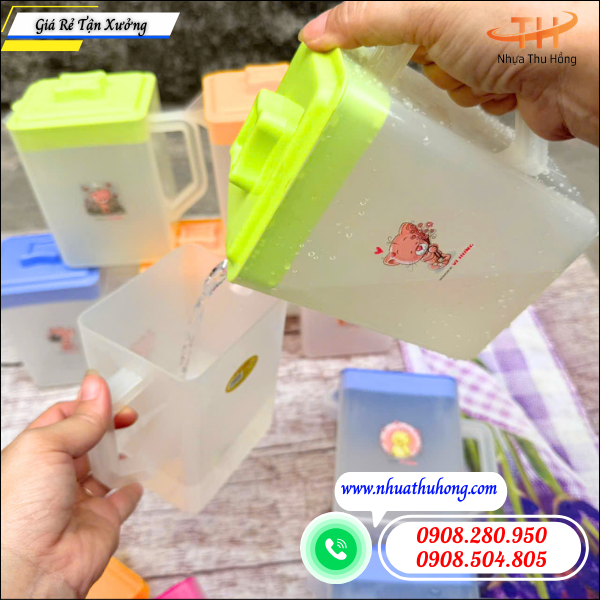 Ca nhựa 1.2L giá sỉ rẻ tận kho HCM hàng sẵn số lượng lớn 3 Ca Nhựa 1.2L Không Mùi An Toà
