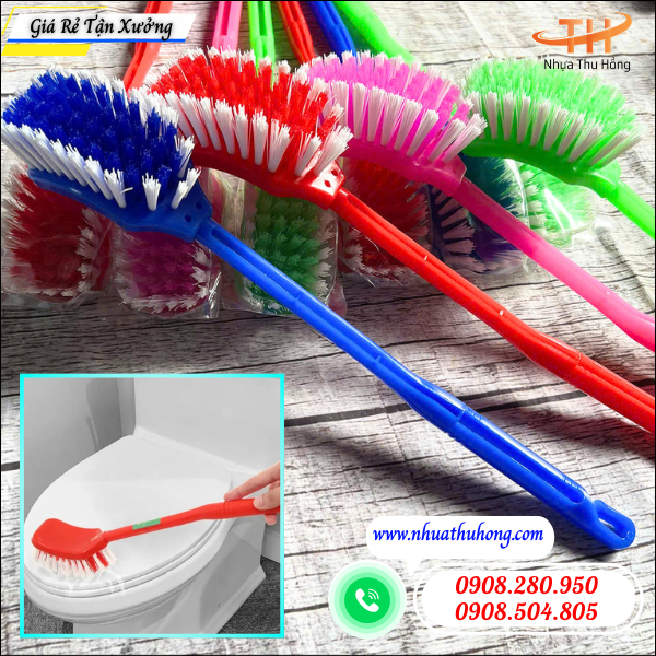 Chổi cọ toilet giá rẻ nhập sỉ tận kho HCM hàng sẵn 2 chổi cọ toilet làm sạch nhanh