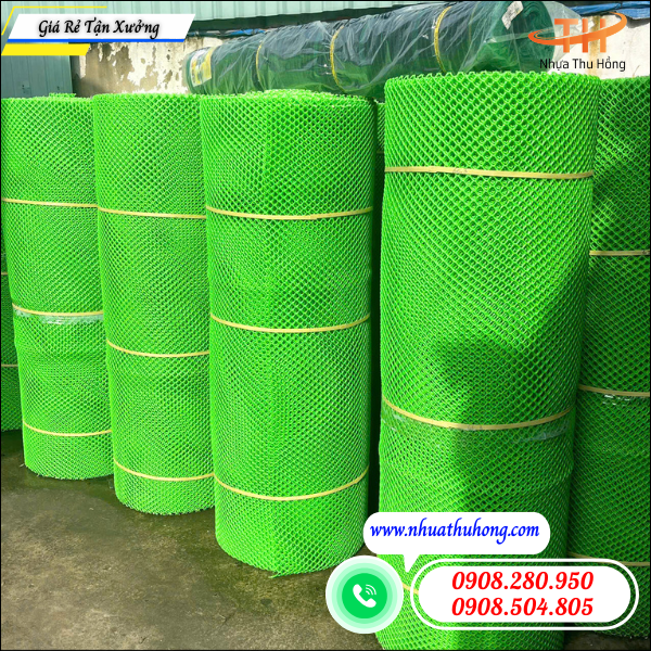 Nhựa Thu Hồng tăng tốc giao lưới nhựa mắt cáo cho đại lý 2 lưới nhựa mắt cáo bền đẹp