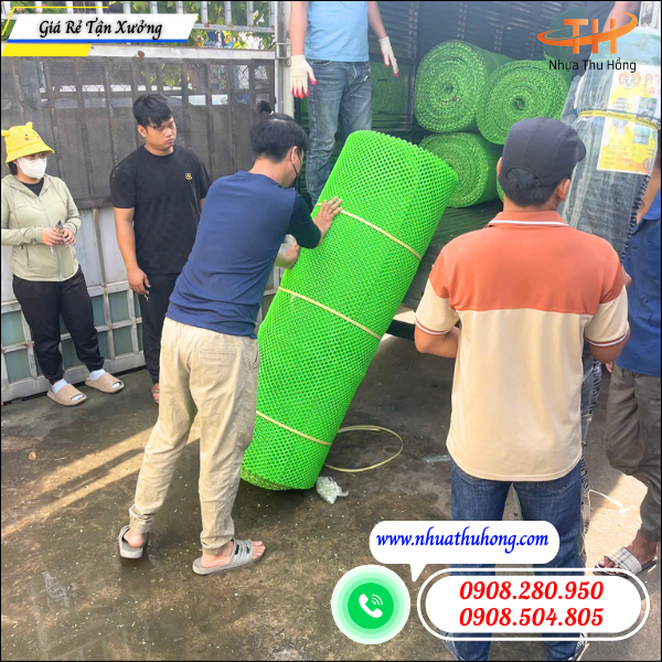 Nhựa Thu Hồng tăng tốc giao lưới nhựa mắt cáo cho đại lý 4 bán sỉ lưới nhựa mắt cáo TP.HCM