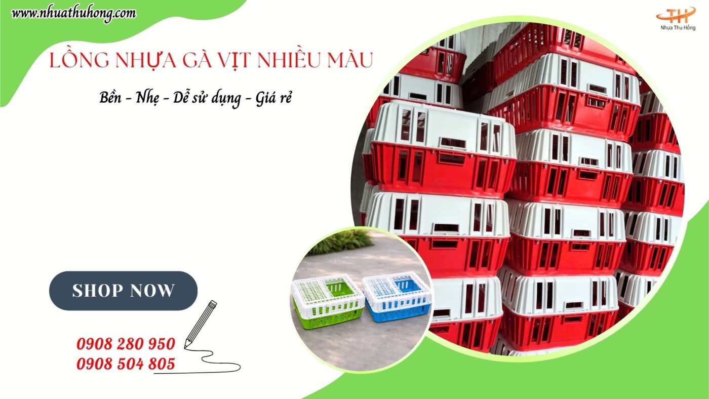 Lồng nhựa gà vịt giá sỉ rẻ tại HCM hàng bền đẹp dễ bán 1 Tổng Kho Lồng Nhựa Gà Vịt Giá Rẻ Giao Sỉ Toàn Quốc.