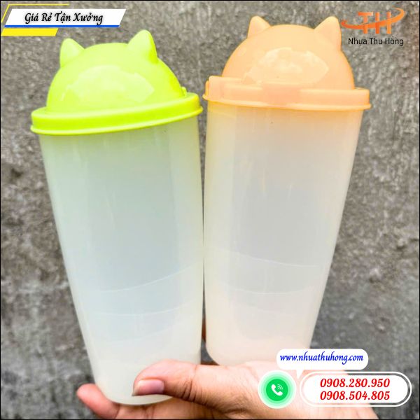 Ly nhựa nắp mèo giá rẻ tận xưởng uy tín tại TP.HCM 4 Ly nhựa nắp mèo chuyên dùng cho trà sữa cà phê nước ép.