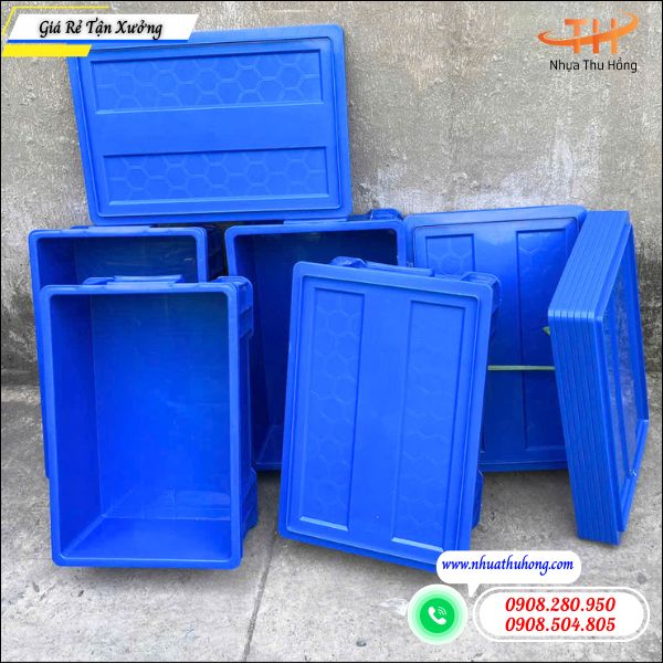 Địa chỉ bỏ sỉ giá rẻ sóng nhựa công nghiệp có nắp đậy uy tín 2 sóng nhựa vận chuyển hàng hóa