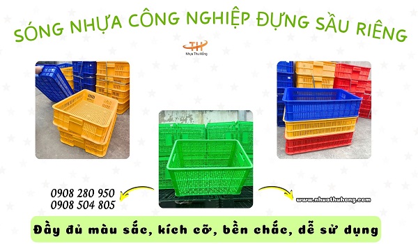 Sóng nhựa đựng sầu riêng giá rẻ – bán sỉ tận xưởng HCM 1 song nhua dung sau rieng 1