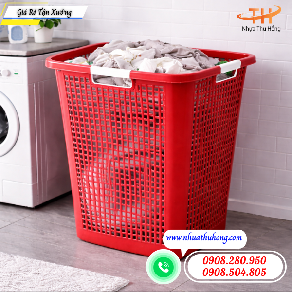 Sọt nhựa vuông giá sỉ rẻ nhập về bán lợi nhuận cao 4 Sọt Nhựa Đựng Đồ Gia Dụng