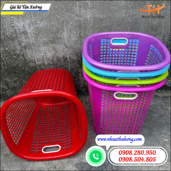 Sọt nhựa vuông giá sỉ rẻ nhập về bán lợi nhuận cao 5 Sọt Nhựa Vuông Giá Sỉ Rẻ Tại TP.HCM