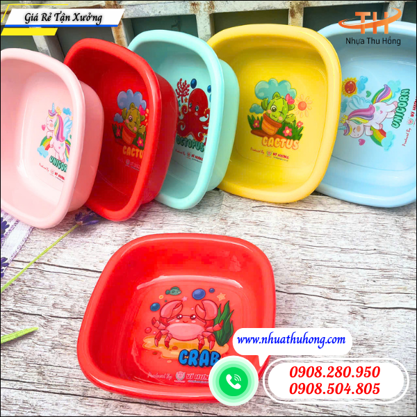 Thau nhựa vuông giá sỉ tận kho nguồn hàng ổn định quanh năm 5 Thau Nhựa Vuông Giá Rẻ Bền Đẹp Bán Sỉ Tại TP.HCM.