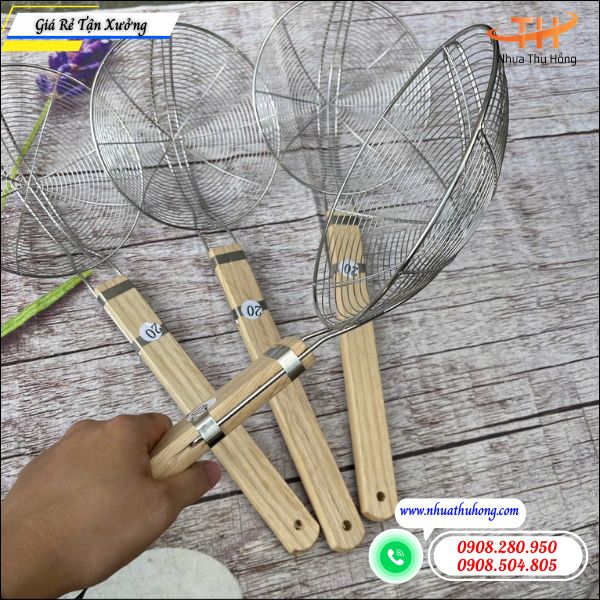 Mua vợt lưới inox nấu ăn giá rẻ tận kho không qua trung gian 2 vợt inox bền đẹp