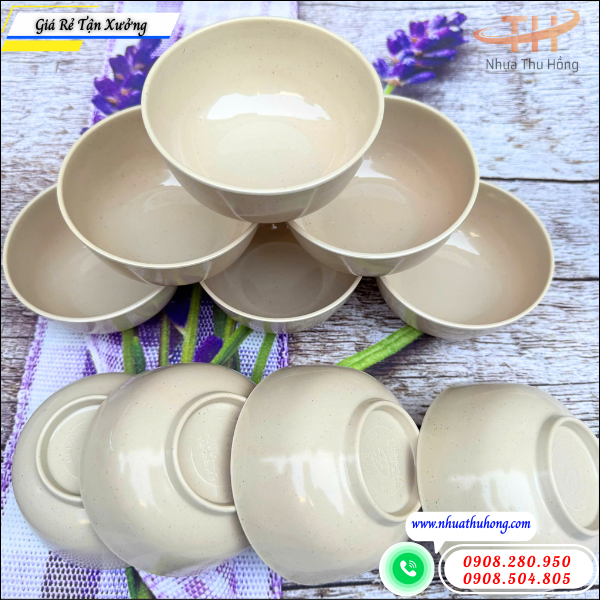 Đại lý chén nhựa cứng giá rẻ phân phối toàn quốc 4 chén nhựa tròn