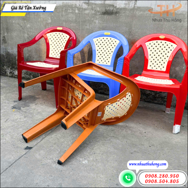 Mua ghế bành nhựa giá sỉ tận xưởng, nhiều màu đẹp dễ bán 2 ghế bành nhựa chịu lực tố