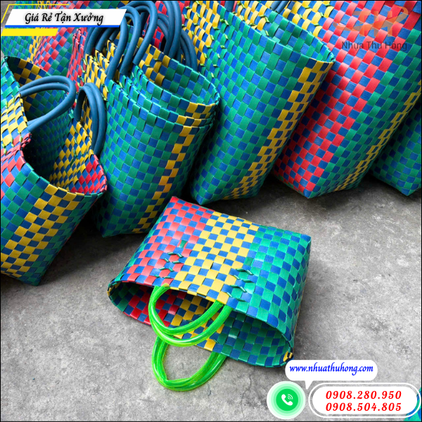 Phân phối giỏ nhựa đan giá sỉ rẻ chất lượng ổn định 2 giỏ nhựa đan giá rẻ