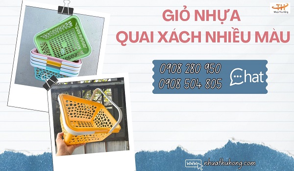 Nhà cung cấp giỏ nhựa quai xách giá rẻ số lượng lớn 1 gio nhua quai xach 1