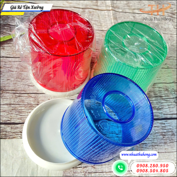 Hộp nhựa đựng khăn giấy giá sỉ rẻ giao hàng nhanh 4 Hộp giấy ăn nhựa tiện dụng cho cửa hàng đồ gia dụng.