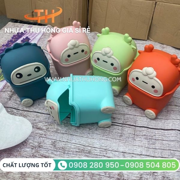 Thùng rác mini để bàn giá rẻ mua ở đâu tại TP.HCM 2 thùng rác mini để bàn