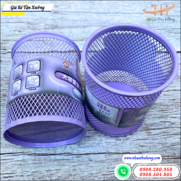 Ống cắm bút lưới văn phòng giá sỉ tốt, mẫu đẹp bán chạy 4 ống cắm bút lưới mẫu đẹp
