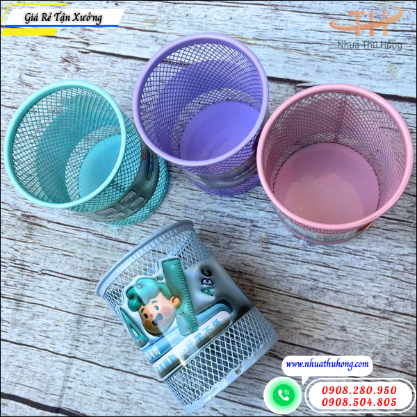 Ống cắm bút lưới văn phòng giá sỉ tốt, mẫu đẹp bán chạy 2 ống cắm bút lưới văn phòng