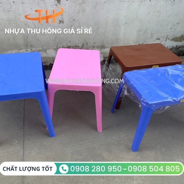 Bỏ sỉ bộ bàn ghế nhựa giá ưu đãi hàng chất lượng tốt 5 Bàn nhựa đủ màu giá sỉ rẻ nhất