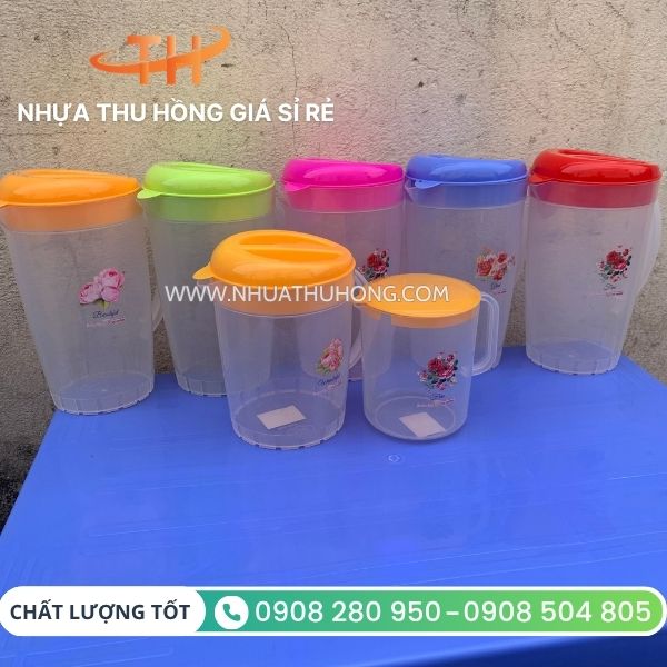 Phân phối ca nhựa đựng nước giá rẻ nhất 2 Ca nhựa đựng nước đa dạng dung tích