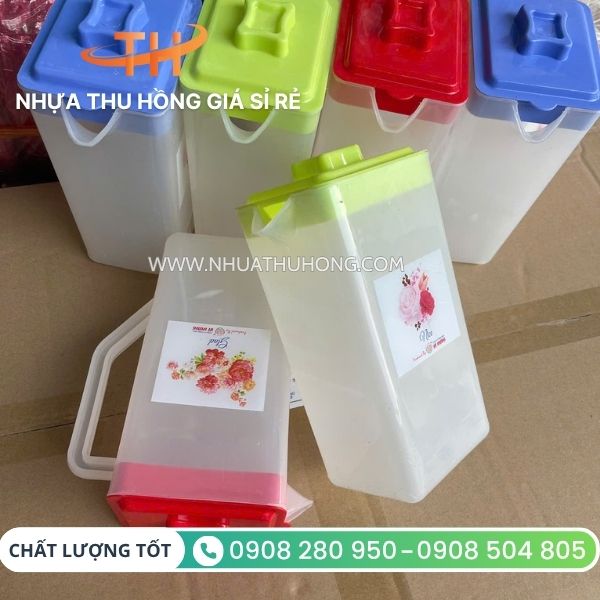 Phân phối ca nhựa đựng nước giá rẻ nhất 6 Ca nhựa vuông giá rẻ nhất