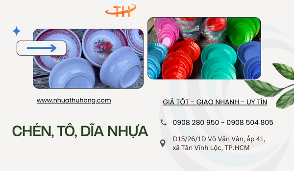 Kho sỉ chén, tô, dĩa nhựa đủ màu giá rẻ nhất 1 Kho sỉ chén, tô, dĩa nhựa giá rẻ