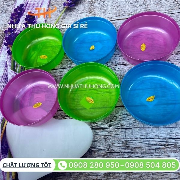 Nơi bán gáo nhựa múc nước giá rẻ nhất cho khách sỉ 5 Gáo đựng nước tròn không quai cầm sỉ rẻ