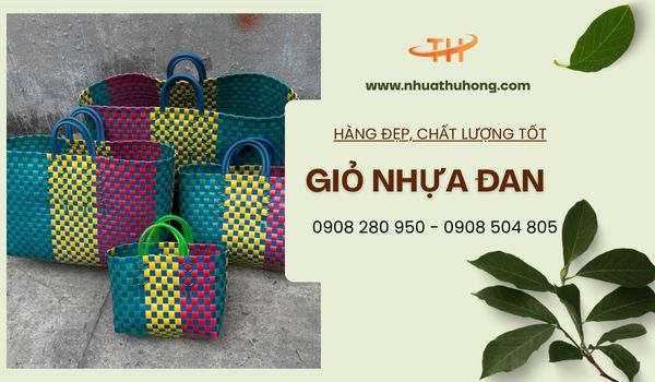 Cung cấp giỏ nhựa đan giá sỉ tại kho số lượng lớn 1 giỏ nhựa đan giá sỉ tại kho