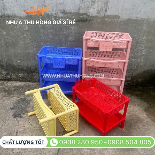 Kho sỉ kệ nhựa úp chén, tô, dĩa 2 tầng, 3 tầng, 4 tầng giá rẻ 6 Kệ chén 2 tầng, 3 tầng, 4 tầng đủ màu giá rẻ