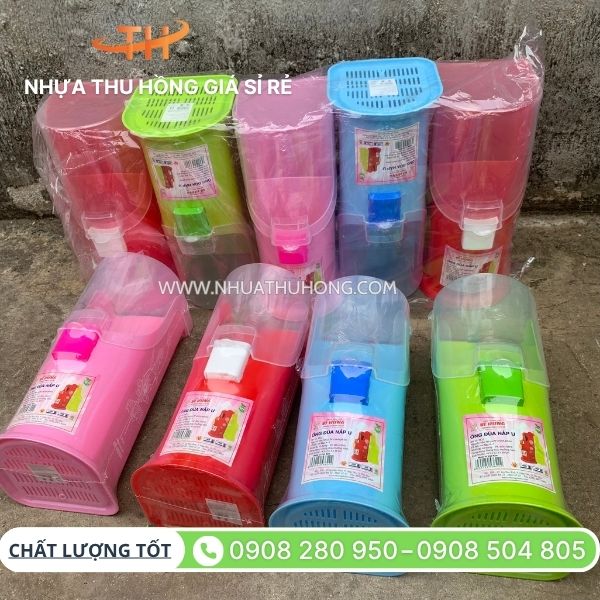 Mua ống đựng đũa bằng nhựa giá sỉ rẻ ở đâu 4 Ống đựng đũa nắp U nhiều màu giá sỉ rẻ
