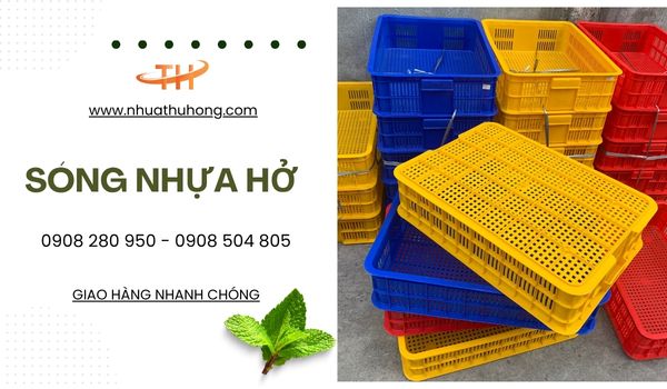 Sẵn kho sóng nhựa hở giá sỉ rẻ nhất miền Nam 1 Sóng nhựa hở đủ màu giá sỉ rẻ
