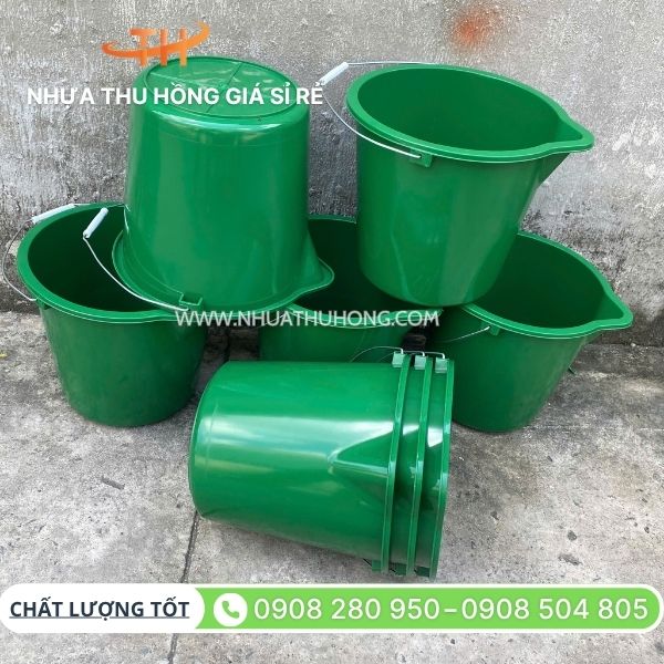 Sỉ xô nhựa 18 lít miễng phễu pha thuốc, hóa chất giá tốt 3 Xô nhựa 18 lít giá sỉ tại TP.HCM