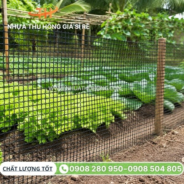 Nhà cung cấp lưới nhựa dẻo ô vuông rào vườn giá sỉ rẻ 4 Lưới dẻo ô vuông rào vườn sỉ rẻ tại TP.HCM