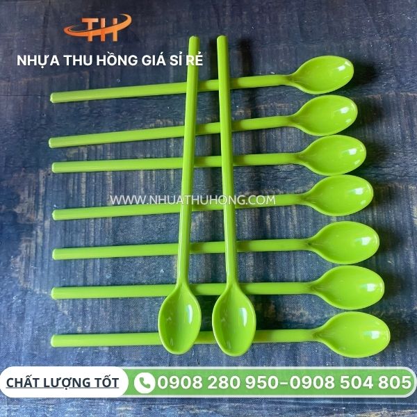 Nguồn sỉ muỗng nhựa cứng đủ màu uy tín cho hàng quán 3 Muỗng nhựa cafe nguồn sỉ cho quán