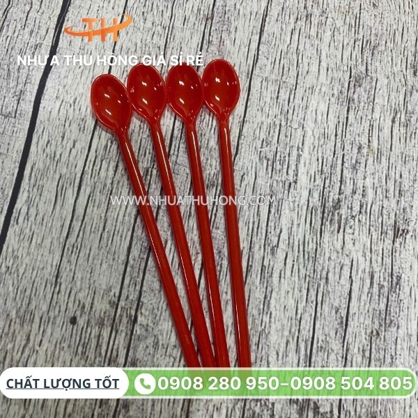 Nguồn sỉ muỗng nhựa cứng đủ màu uy tín cho hàng quán 6 Muỗng nhựa kem giá tốt