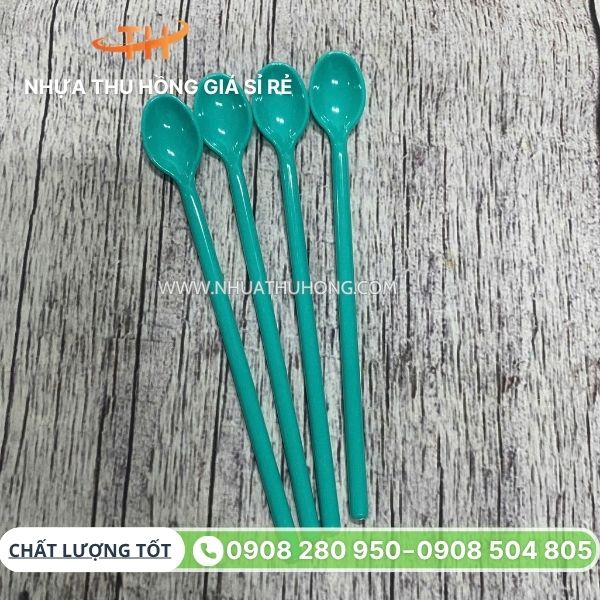 Nguồn sỉ muỗng nhựa cứng đủ màu uy tín cho hàng quán 7 Muỗng nhựa sinh tố giá sỉ rẻ