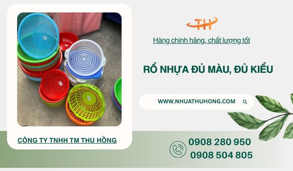 Rổ nhựa số lượng lớn bỏ sỉ cho các cửa hàng gia dụng 1 Rổ nhựa đủ màu, đủ kiểu giá sỉ rẻ