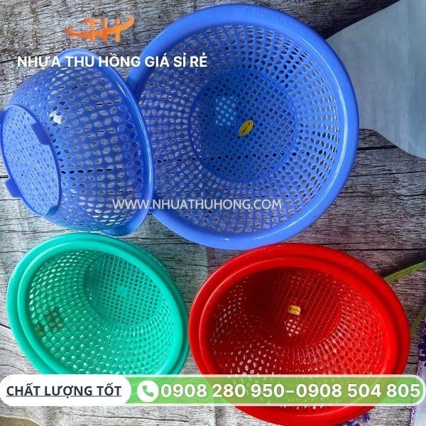 Rổ nhựa số lượng lớn bỏ sỉ cho các cửa hàng gia dụng 2 Rổ nhựa thưa sỉ rẻ tại TP.HCM