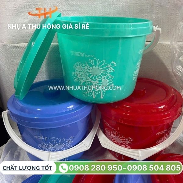 Bán giá sỉ rẻ xô nhựa thực phẩm 5 lít có nắp tại TP.HCM 5 Xô nhựa thực phẩm 5 lít sỉ rẻ có nắp
