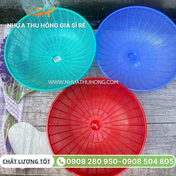Lồng bàn nhựa tròn giá sỉ rẻ, đủ màu, đủ kích thước 3 Lồng bàn nhựa tròn đủ màu sỉ lẻ