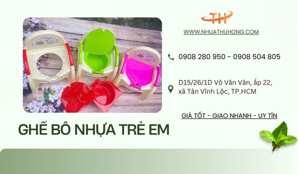Ghế bô nhựa trẻ em giá sỉ – mẫu có tay vịn, nắp đậy gọn gàng 1 Ghế bô nhựa trẻ em sỉ rẻ tiện lợi giao nhanh