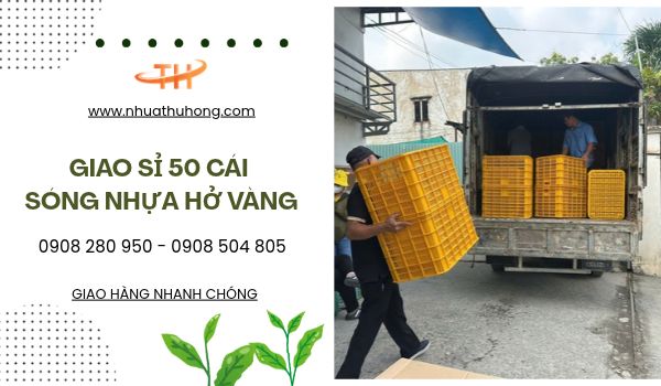 Lên hàng 50 cái sóng nhựa hở vàng đến cửa hàng của khách tỉnh 1 Sóng nhựa hở vàng giao sỉ rẻ cho khách tỉnh