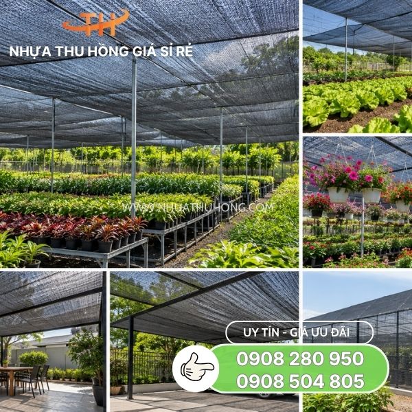 Bán sỉ lẻ lưới che nắng chính hãng tại kho TP.HCM 6 Lưới che nắng ngoài trời che phủ tốt